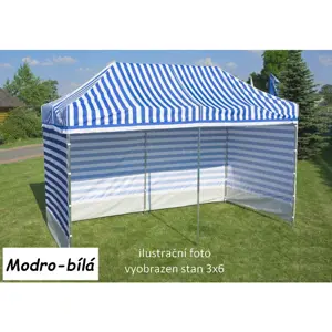 Tradgard PROFI STEEL 57110 Zahradní párty stan 3 x 6 - modro-bílá