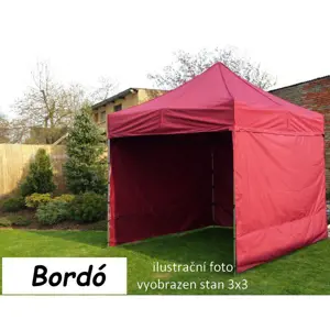 Tradgard PROFI STEEL 57114 Zahradní párty stan 3 x 6 - bordo