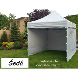 Tradgard PROFI STEEL 57121 Zahradní párty stan 3 x 6 - šedá